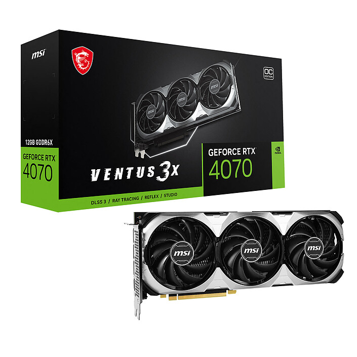 RTX 4070 VENTUS 3X 12G OC - DLSS3-Seconde Vie-Très Bon Etat