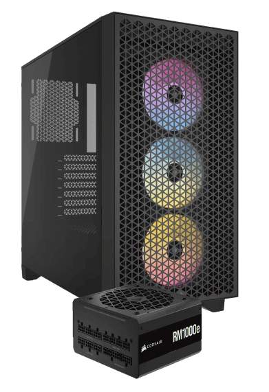 3000D Airflow RGB Noir + RM1000e Noir