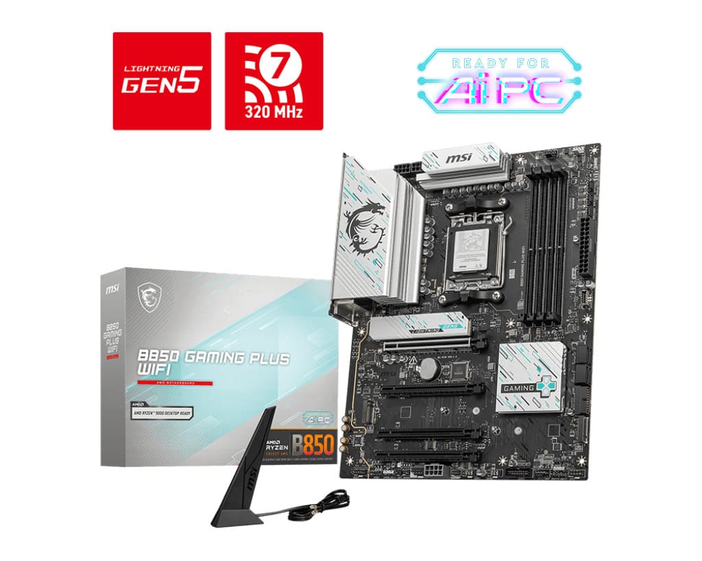 B850 GAMING PLUS WIFI - B850/AM5/DDR5/ATX-Seconde Vie-Etat Satisfaisant