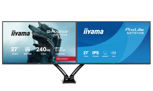 27"FHD 240Hz/F-IPS/G-Sync+27"FHD/120Hz+bras double