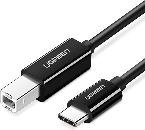 Câble USB-C vers USB-B 2.0/1m/Noir#