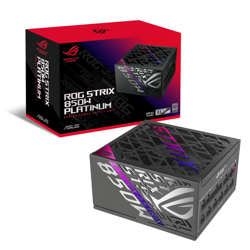 ATX850W-80+ Platinum-ROG STRIX 850P Gaming Noir