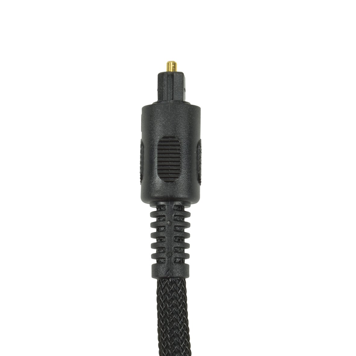 Câble Toslink HQ mâle/mâle - Tressé - 2m - Noir