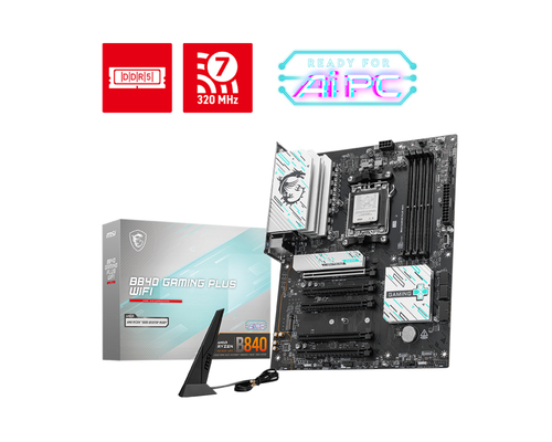 B840 GAMING PLUS WIFI - B840/AM5/DDR5/ATX-Seconde Vie-Etat Satisfaisant