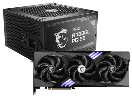 RTX 5070 12G GAMING TRIO OC+MAG A750GL PCIE5 Noir