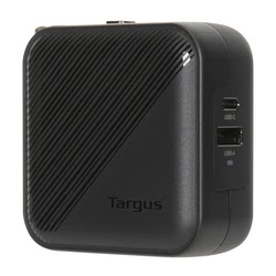 Chargeur mural PowerElite GaN 65W - 2 ports - Noir