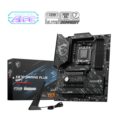 X870 GAMING PLUS WIFI - X870/AM5/DDR5/ATX-Seconde Vie-Etat Satisfaisant