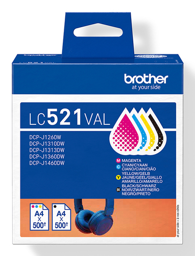 Cartouche d'encre LC521 - 4 couleurs