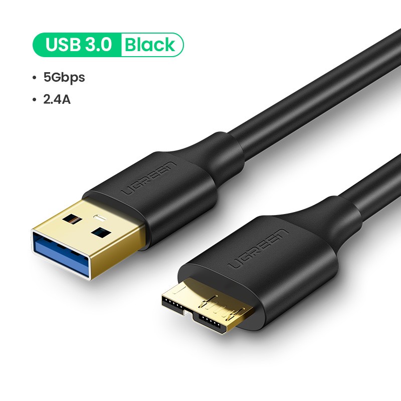 Câble USB-A vers Micro USB-B/1m/Noir#