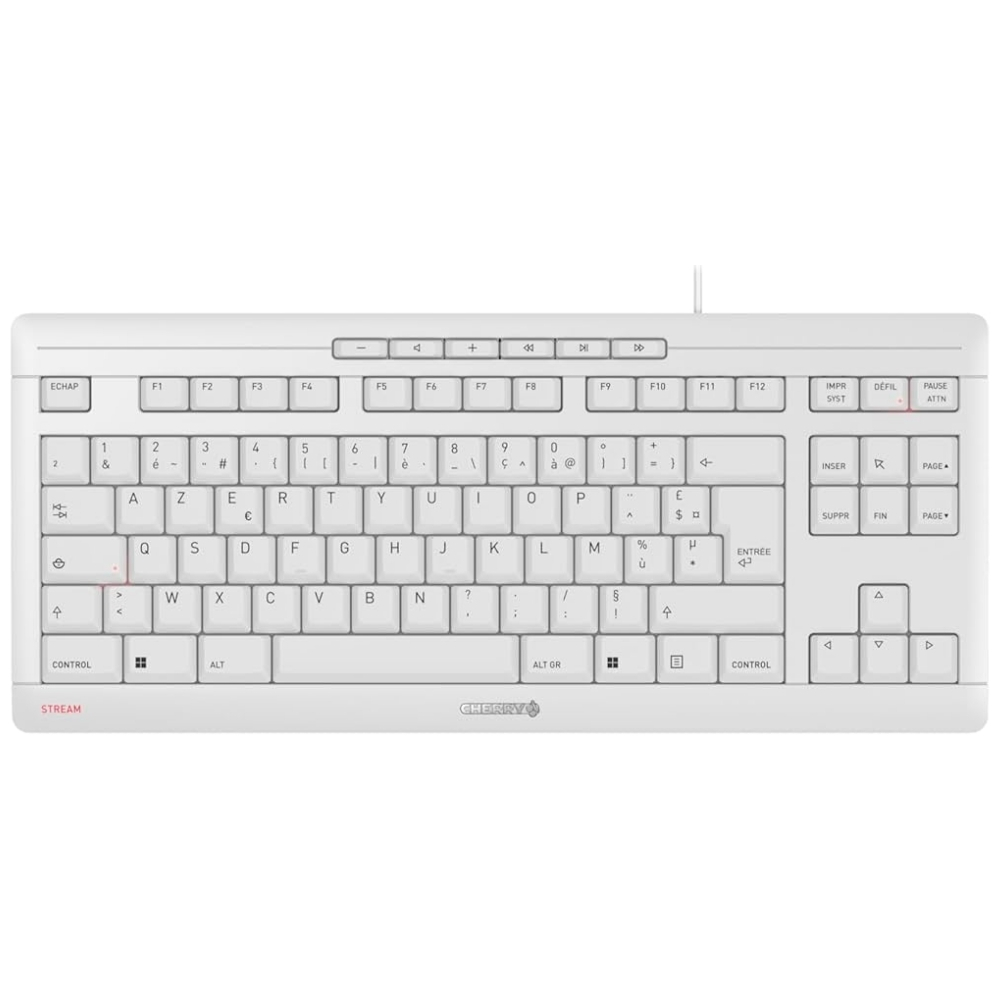Stream Keyboard TKL - Membrane/Filaire/Blanc