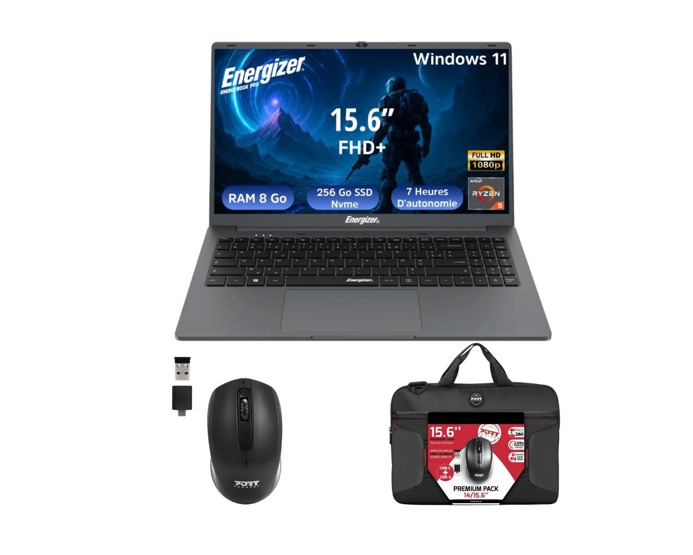 EnergyBook Pro 15.6"/R5-3500U/8/256/11 + Sac/Sour