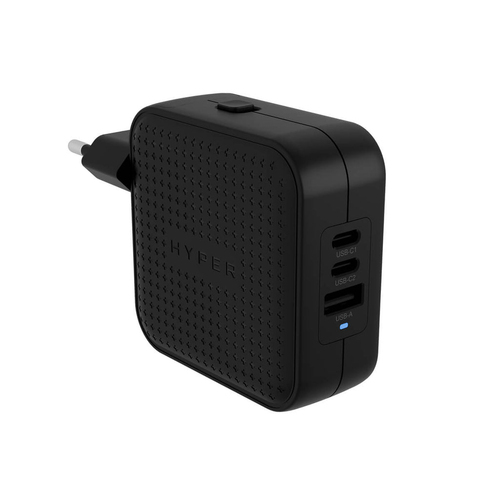 Chargeur voyage GaN 70W - 3 ports - Noir