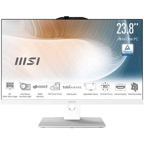 Modern 23.8"tact FHD/C7-150U/16G/1To/W11P Blanc