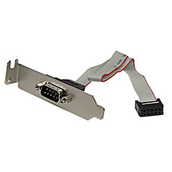 DB9 Male avec plaque support vers IDC 10 Femelle