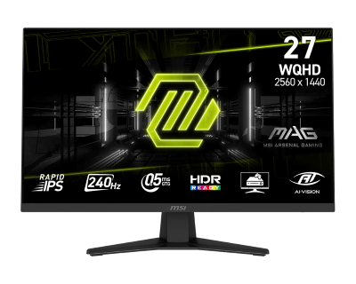 MAG 27" QHD/240Hz/Fast IPS/0.5ms/FreeSync Premium