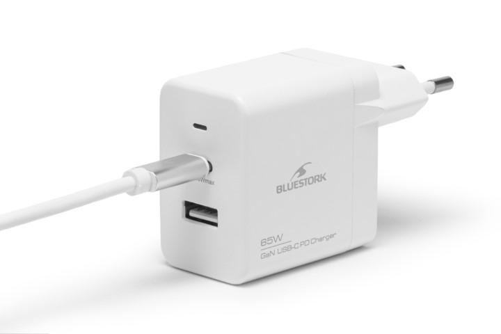65W USB C - Blanc/Détachable