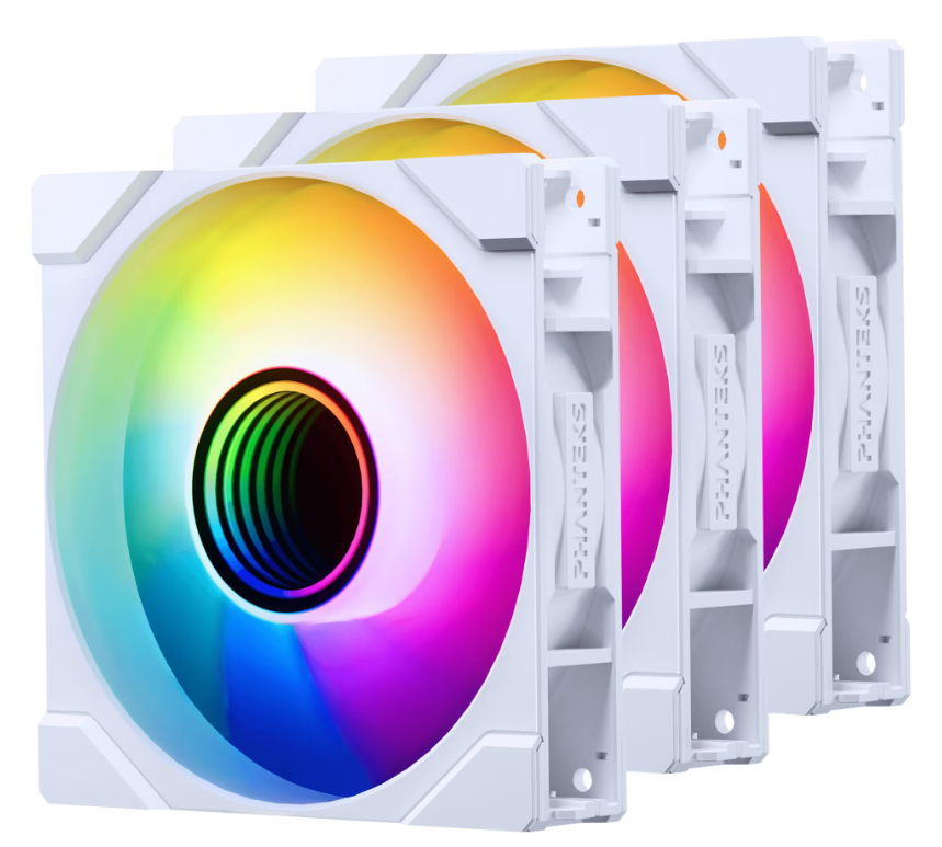 M25 Gen2 PWM Blanc Reverse Blade (3x120mm) D-RGB-Seconde Vie-Parfait Etat