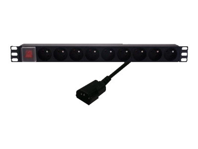 Réglette électrique rackable 9 prises + terre 16A 
