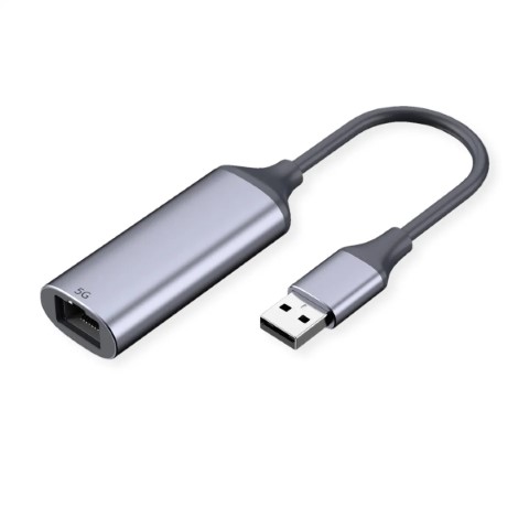 Convertisseur USB-A vers RJ45 - 0,13m - Gris