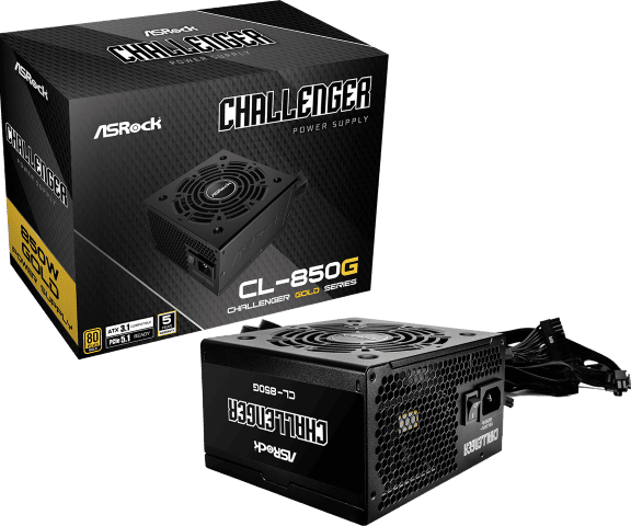 ATX 850W - 80+ Gold - Challenger CL-850G Noir