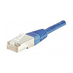 Cordon Cat 6, 4P Moule 3.00 m FTP Bleu#