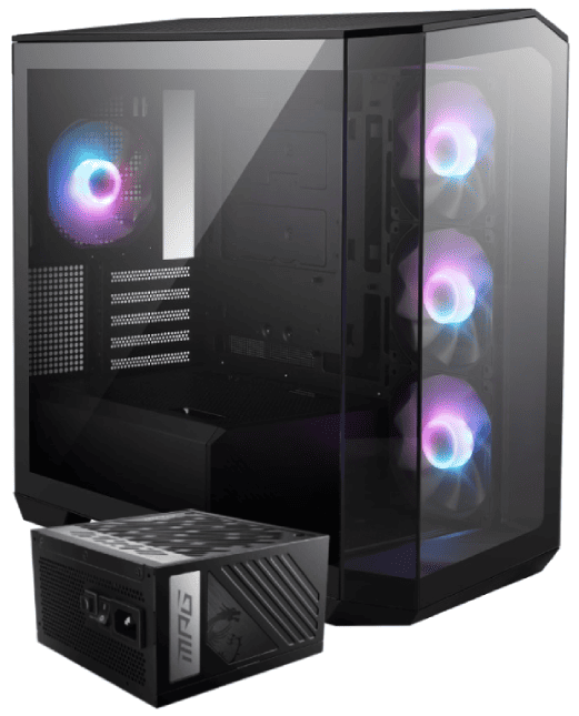 MAG PANO M100R PZ Noir + MPG A1000GS PCIE5 Noir