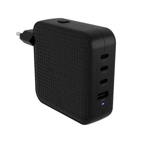 Chargeur voyage GaN 100W - 4 ports - Noir