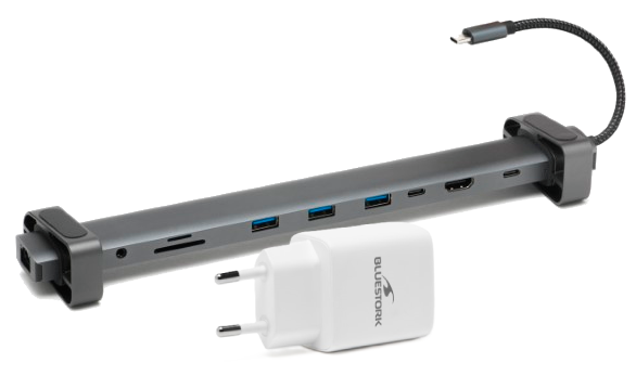HUB USB-C 10 ports + Chargeur USB-C GaN 20W