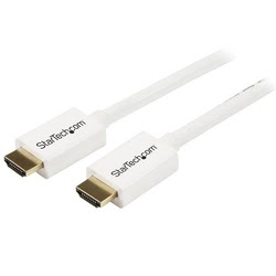 16 ft White CL3 In-wall HDMI Cable - M/M