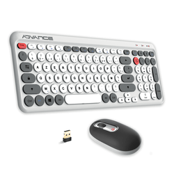 ERGOSTYLE COMBO sans fil RF/Silencieux/Blanc Gris-Seconde Vie-Parfait Etat