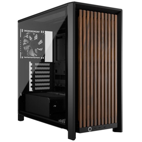 FRAME 4000D WOOD RS Noir - MT/Sans Alim/E-ATX
