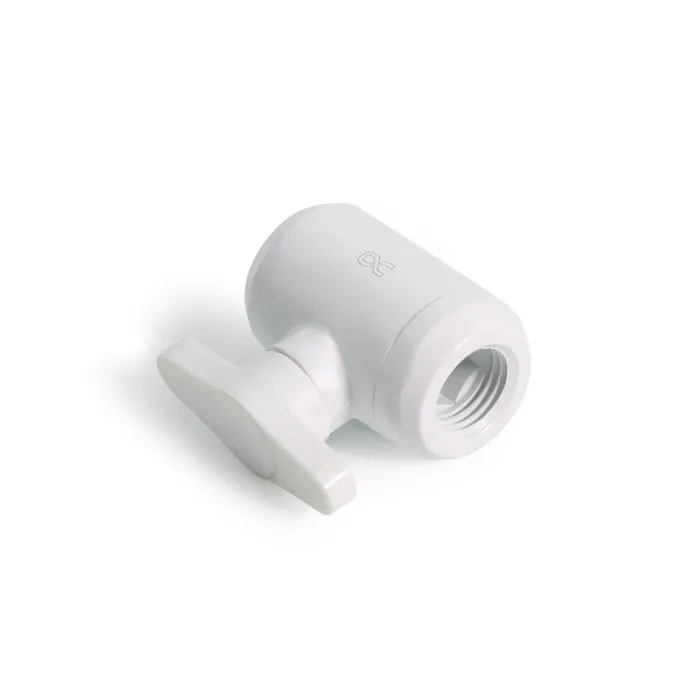 Vanne à Bille 2 Voies pour Embouts 1/4" - Blanc 