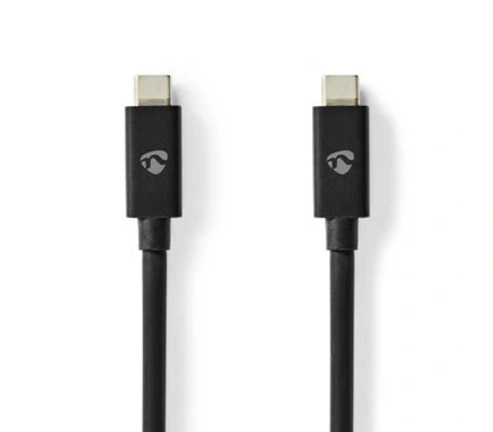 Câble USB-C 4.0 Mâle/Mâle 240W/8K60Hz - 1m Noir#