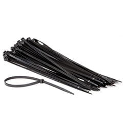 Serre cable Noir 2.5mmx200mm - sachet de 100 pcs
