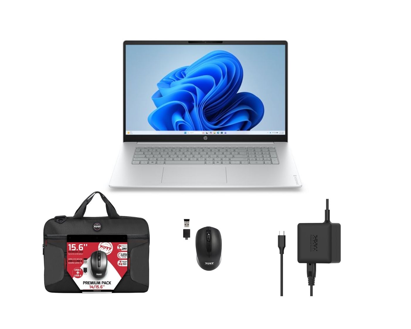 17.3"/R5-130/24G/512/11 + sac souris chargeur 65W