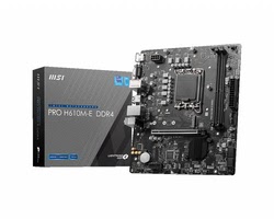 PRO H610M-E DDR4 - H610/LGA1700/DDR4/mATX-Seconde Vie-Etat Satisfaisant