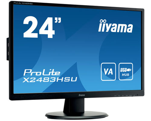 Écran Pc 24 Pouces Full Hd (1920X1080), 75Hz, 5Ms, Mode Faible Lumière  Bleue, 250 Nits, Srgb 99%, Vga Et Hdmi, Noir[J357]