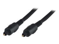 Câble Toslink HQ mâle/mâle - Tressé - 5m - Noir