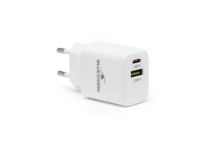 Chargeur GaN/Power D USB 30W - 2 ports - Blanc