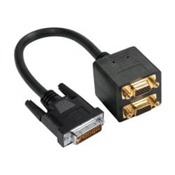 Adaptateur DVI-I vers 2 VGA mâle/femelle#
