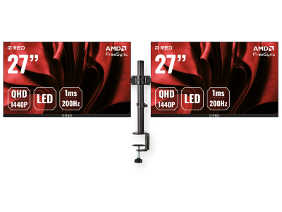 2 x 27"QHD/200Hz/IPS/1ms/G-Sync + support double