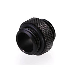 Fitting Mâle/Mâle droit noir - 14mm