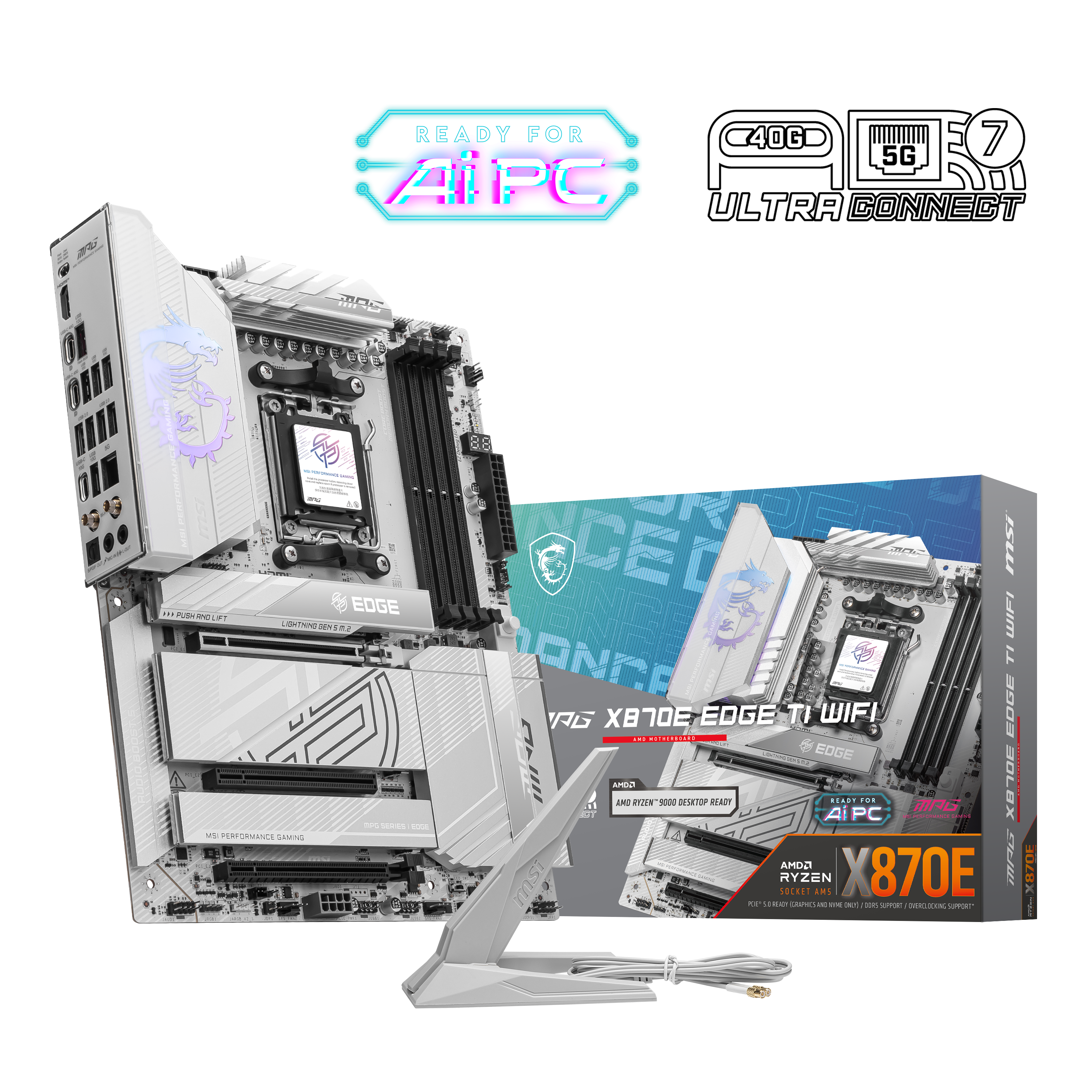 MPG X870E EDGE TI WIFI - X870/AM5/DDR5/ATX-Seconde Vie-Très Bon Etat