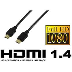 Câble HDMI 1.4 Highspeed + Ethernet mâle/mâle - 5m#