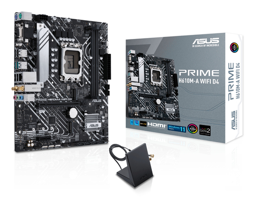 PRIME H610M-A WIFI D4 - H610/LGA1700/DDR4/mATX-Seconde Vie-Très Bon Etat