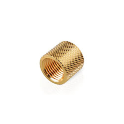 Raccord tube rigide droit or - 14mm