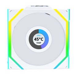 UNI FAN SL LCD ARGB PWM - Sans Fil 120mm - Blanc