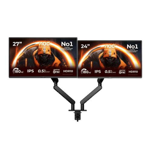 27" FHD/180Hz/IPS+ 24" FHD/180Hz + Double Bras #