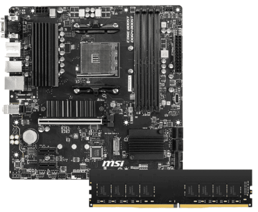 B550M PRO-VDH AM4/mATX + LD4AU01x16Go DDR4 3200