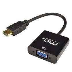 Adapt. HDMI Male/VGA Femelle (HD15) + audio#